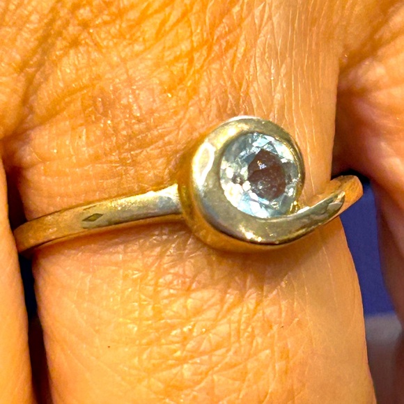 Silpada aquamarine and Sterling Silver Ring size 8, new. - Picture 4 of 4